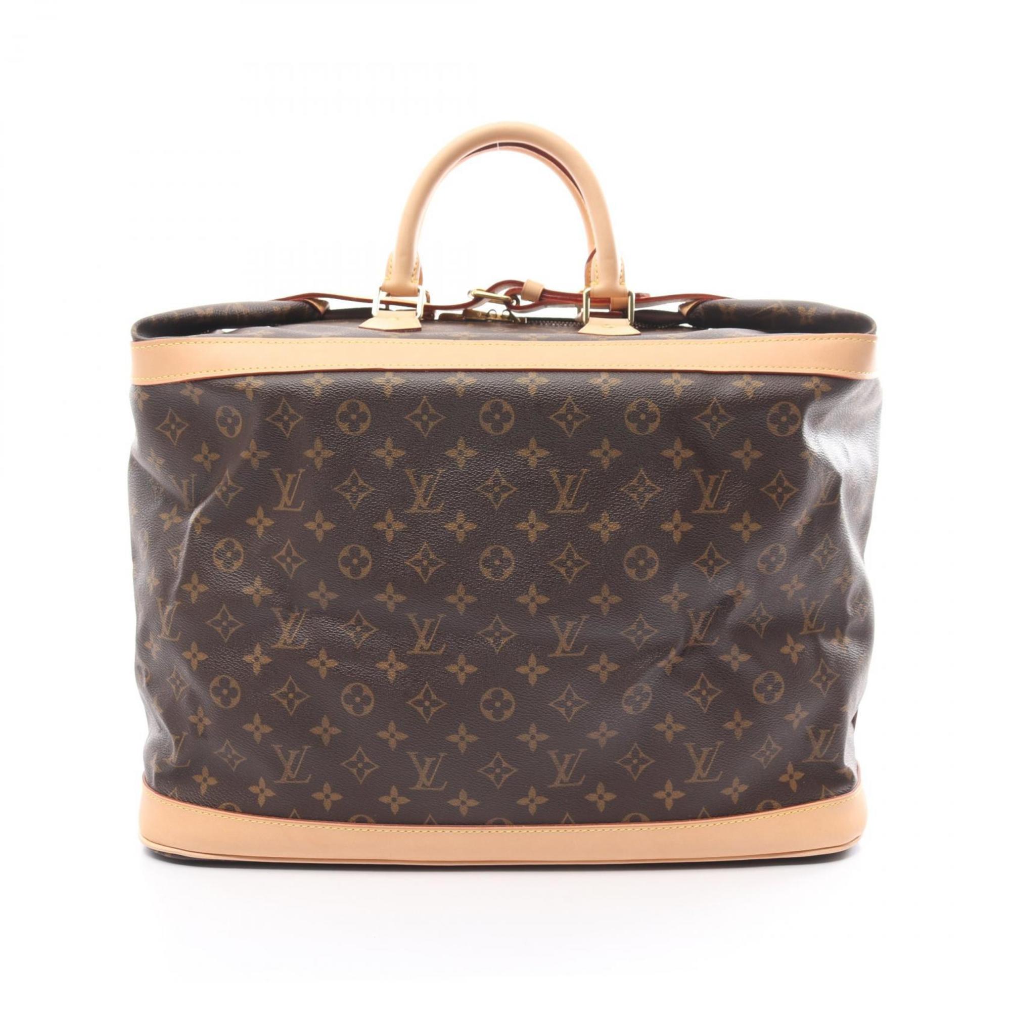 Louis Vuitton Cruiser Bag 45 Boston Coated Canvas Leather Monogram Men's Women's Brown M41138