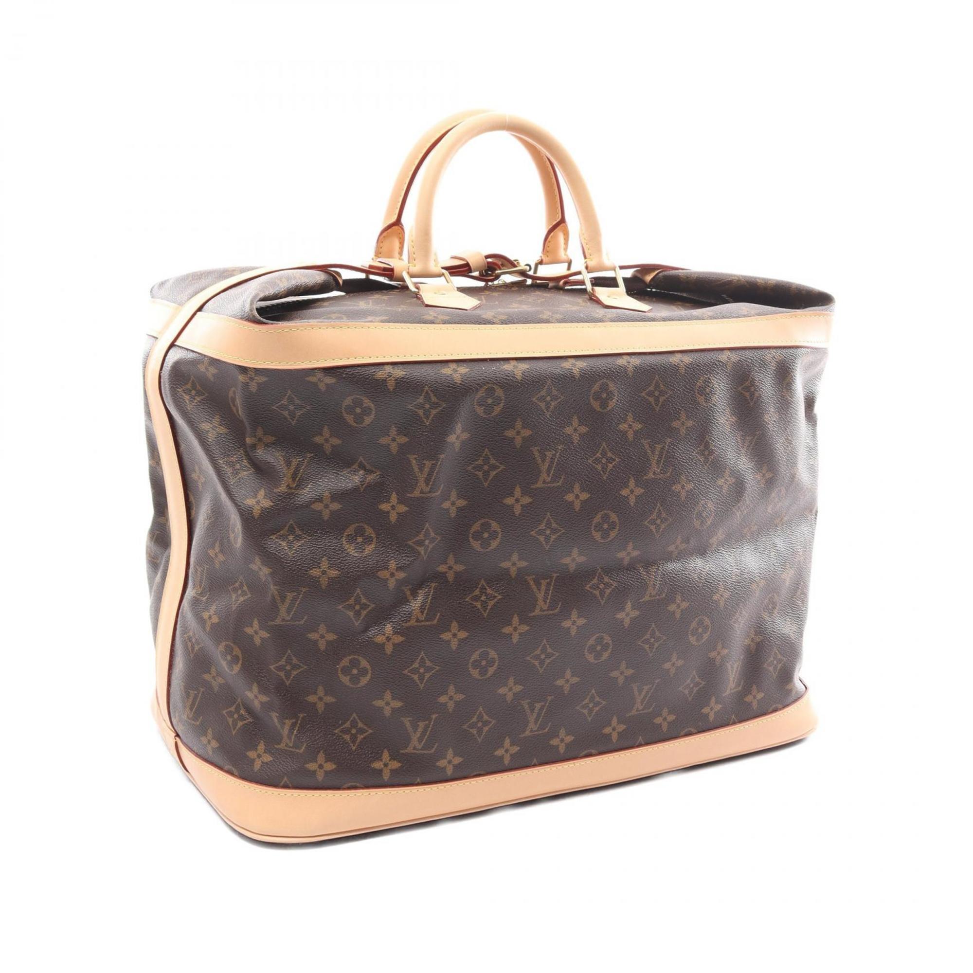 Louis Vuitton Cruiser Bag 45 Boston Coated Canvas Leather Monogram Men's Women's Brown M41138