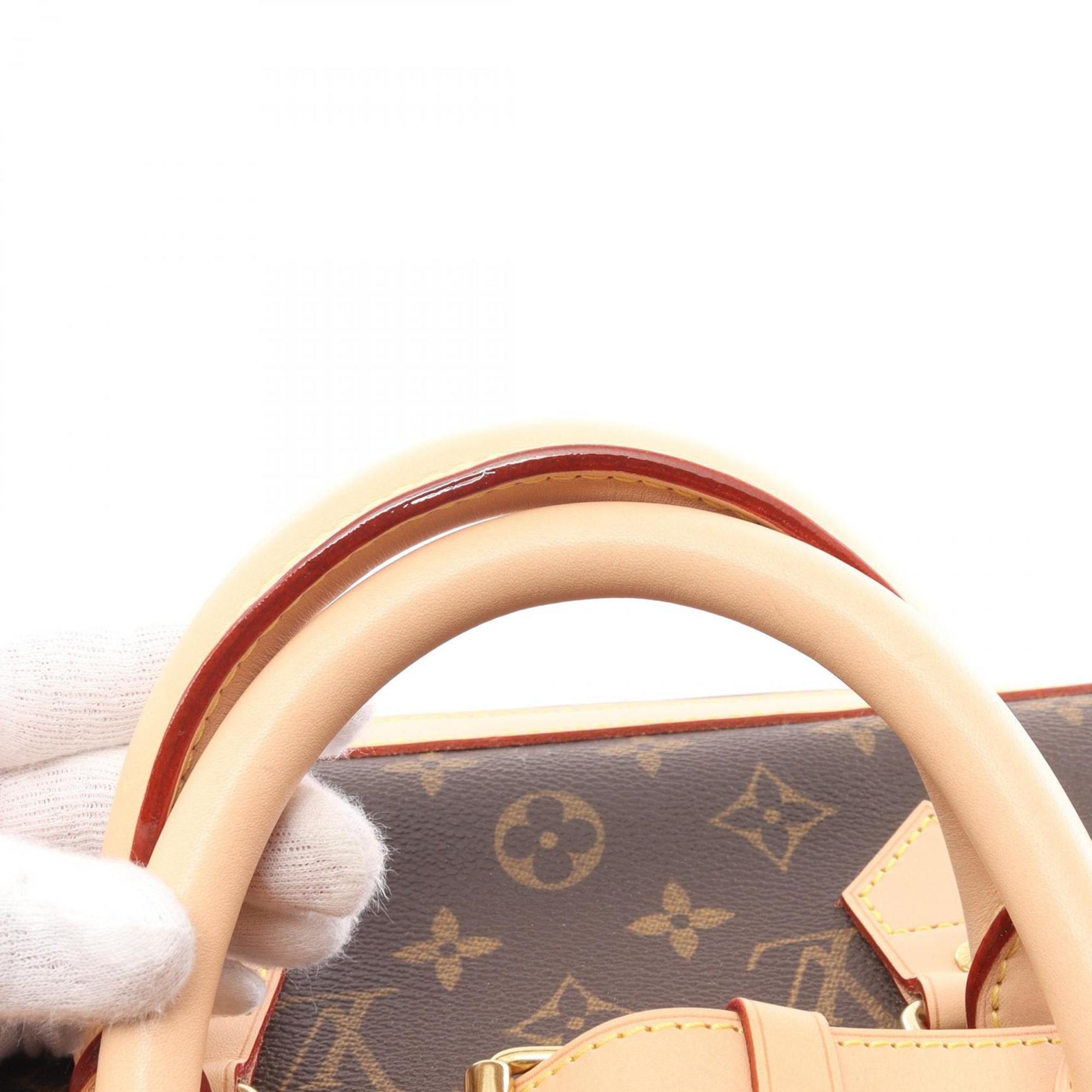 Louis Vuitton Cruiser Bag 45 Boston Coated Canvas Leather Monogram Men's Women's Brown M41138