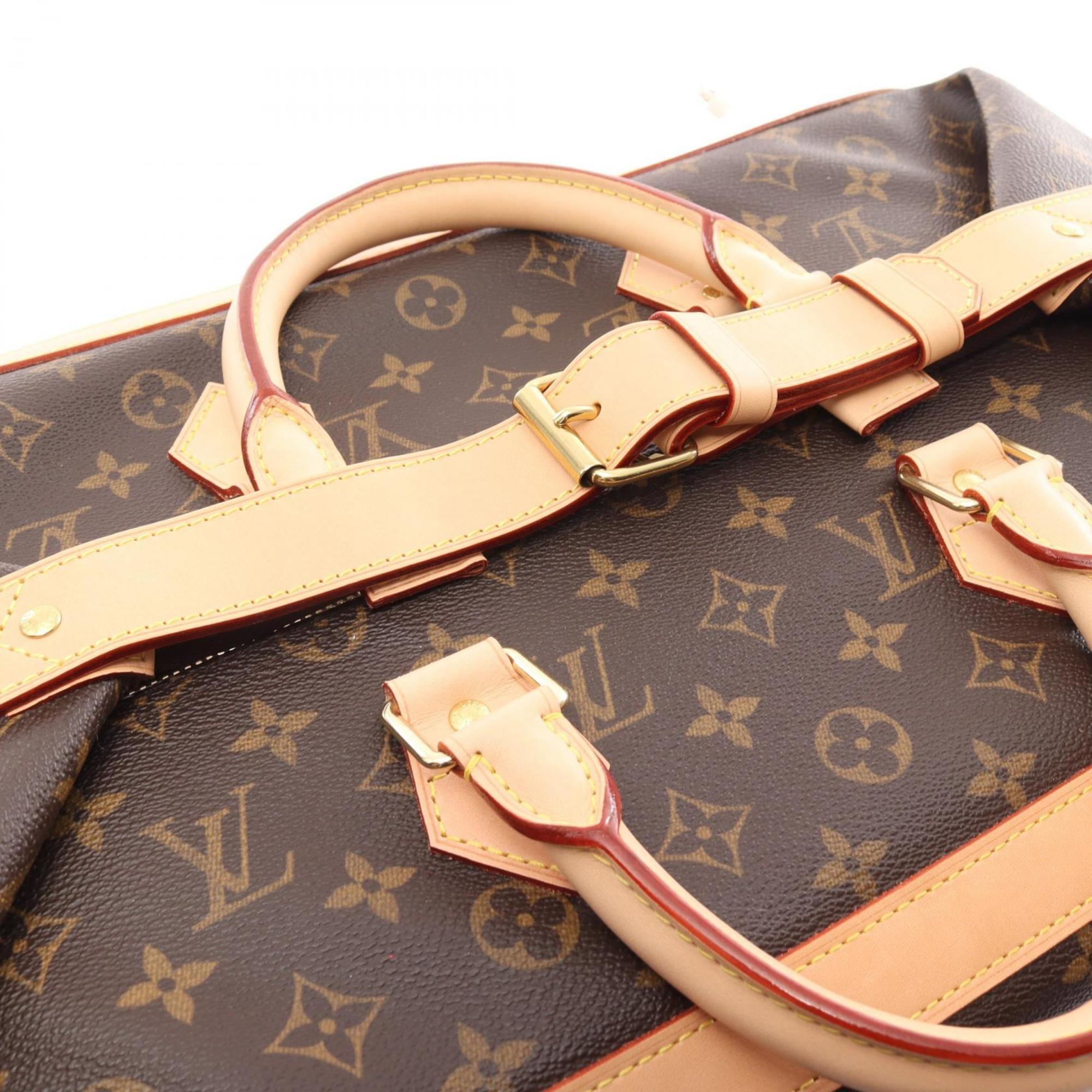 Louis Vuitton Cruiser Bag 45 Boston Coated Canvas Leather Monogram Men's Women's Brown M41138