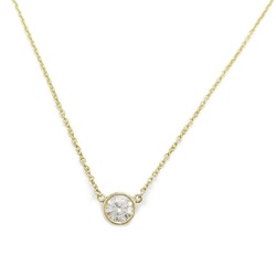 Tiffany & Co. By the Yard Necklace, K18 (yellow gold), diamond, ladies, clear