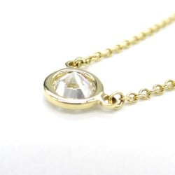 Tiffany & Co. By the Yard Necklace, K18 (yellow gold), diamond, ladies, clear