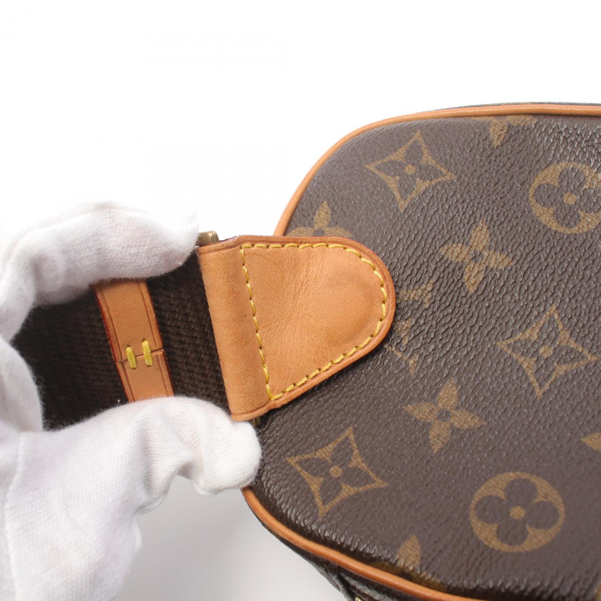 Louis Vuitton LOUIS VUITTON Pochette Ganju Waist Bag Body Coated Canvas Leather Monogram Men's Women's Brown M51870