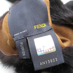 FENDI FF Scarf Clothing Mink Women's Brown