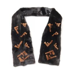 FENDI FF Scarf Clothing Mink Women's Brown