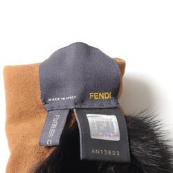 FENDI FF Scarf Clothing Mink Women's Brown