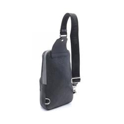 Louis Vuitton Avenue Sling Bag Waist Body Leather Monogram Taurillon Men's Gray Black Blue M59926