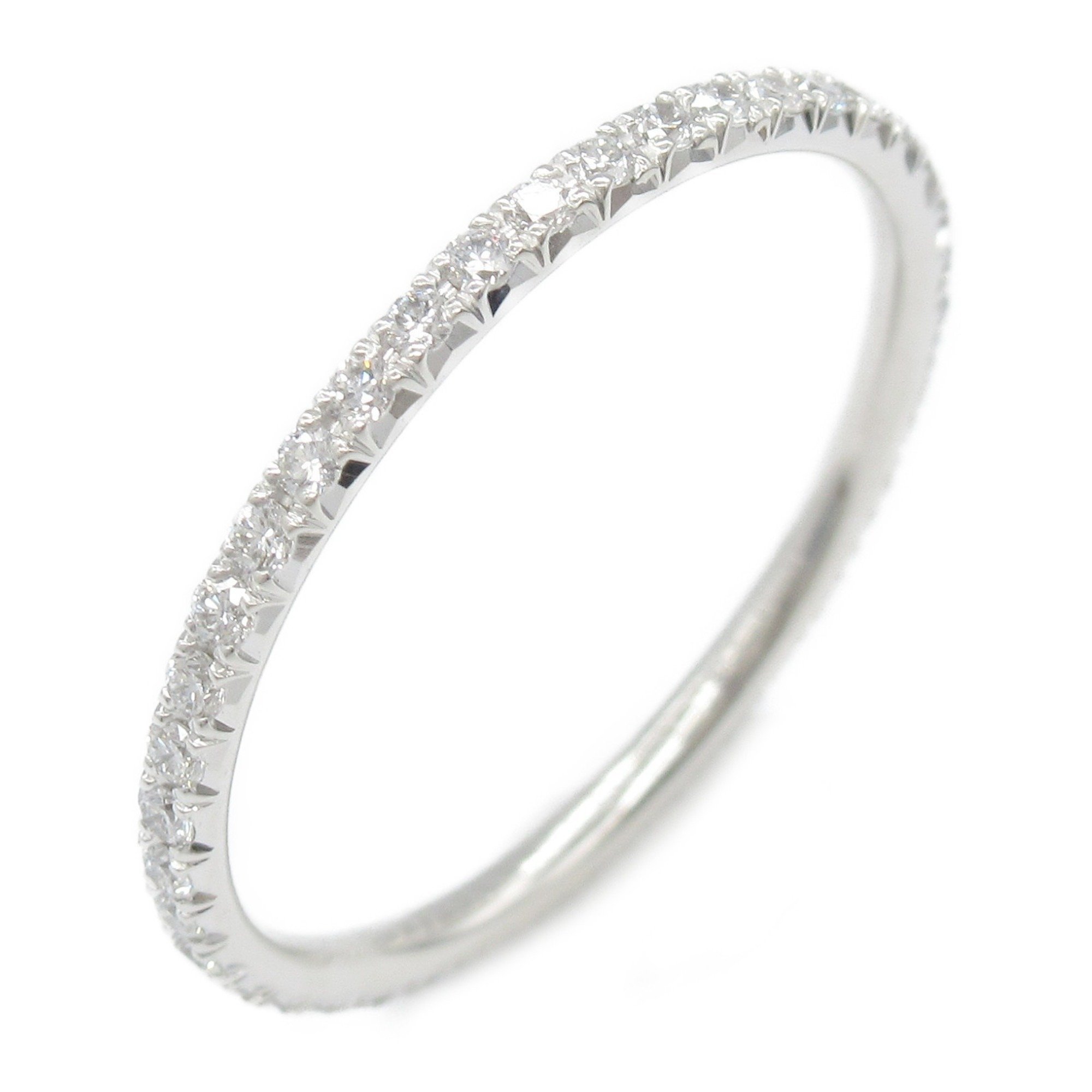 Tiffany & Co. Full Eternity Metro Ring K18WG (White Gold) Diamond Ladies Clear