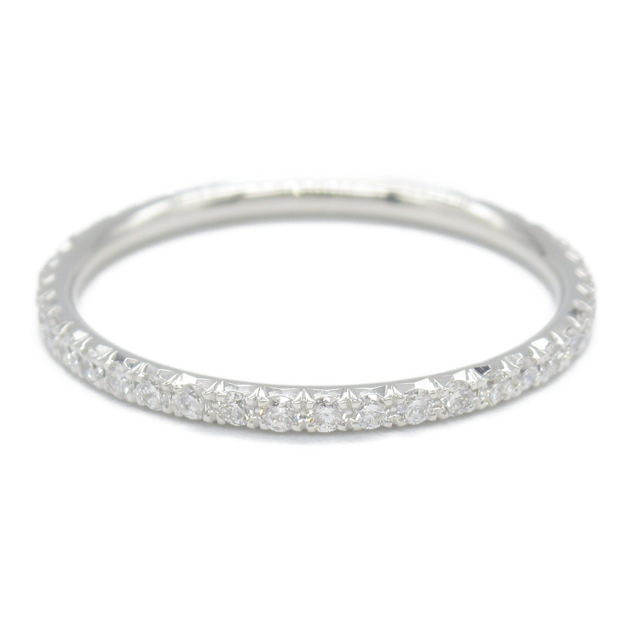 Tiffany & Co. Full Eternity Metro Ring K18WG (White Gold) Diamond Ladies Clear