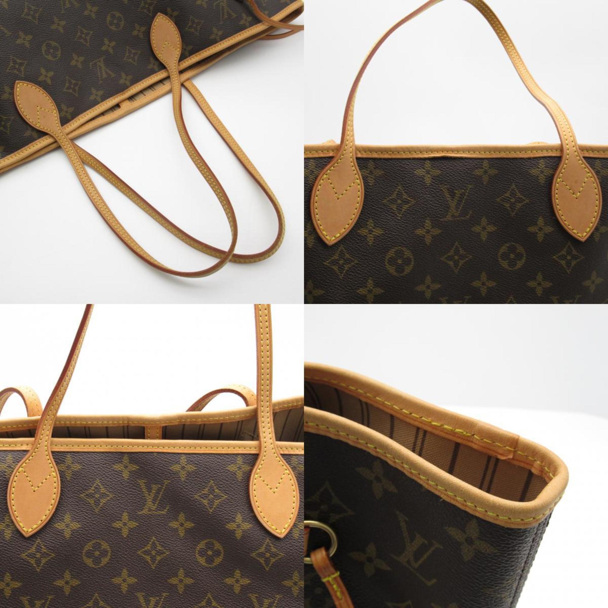 Louis Vuitton Neverfull GM Bag, Coated Canvas, Monogram, Women's, Brown, M40157