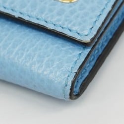 Gucci Long Wallet Interlocking G 449279 Sky Blue Women's