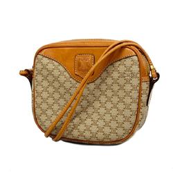 Celine Shoulder Bag Macadam Brown Women's