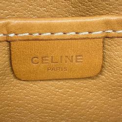 Celine Shoulder Bag Macadam Brown Women's