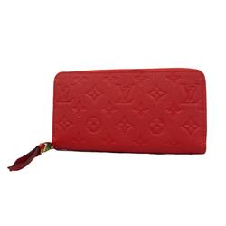 Louis Vuitton Long Wallet Monogram Empreinte Zippy M61865 Cerise Ladies