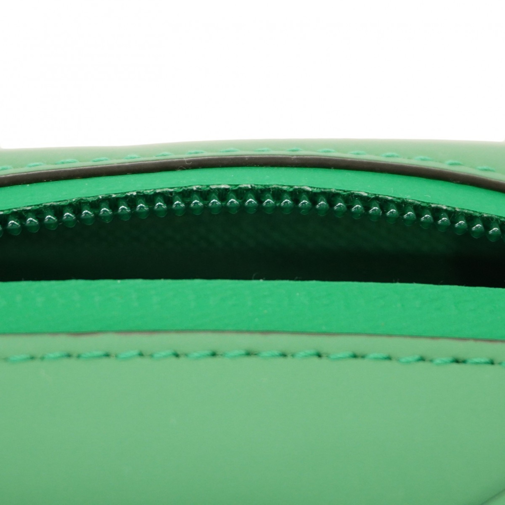 Gucci Shoulder Bag GG Rubber Effect 771321 Leather Green Women's