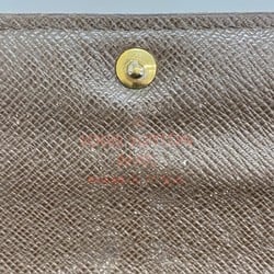 Louis Vuitton Long Wallet Damier Portefeuille Sarah N61734 Ebene Ladies