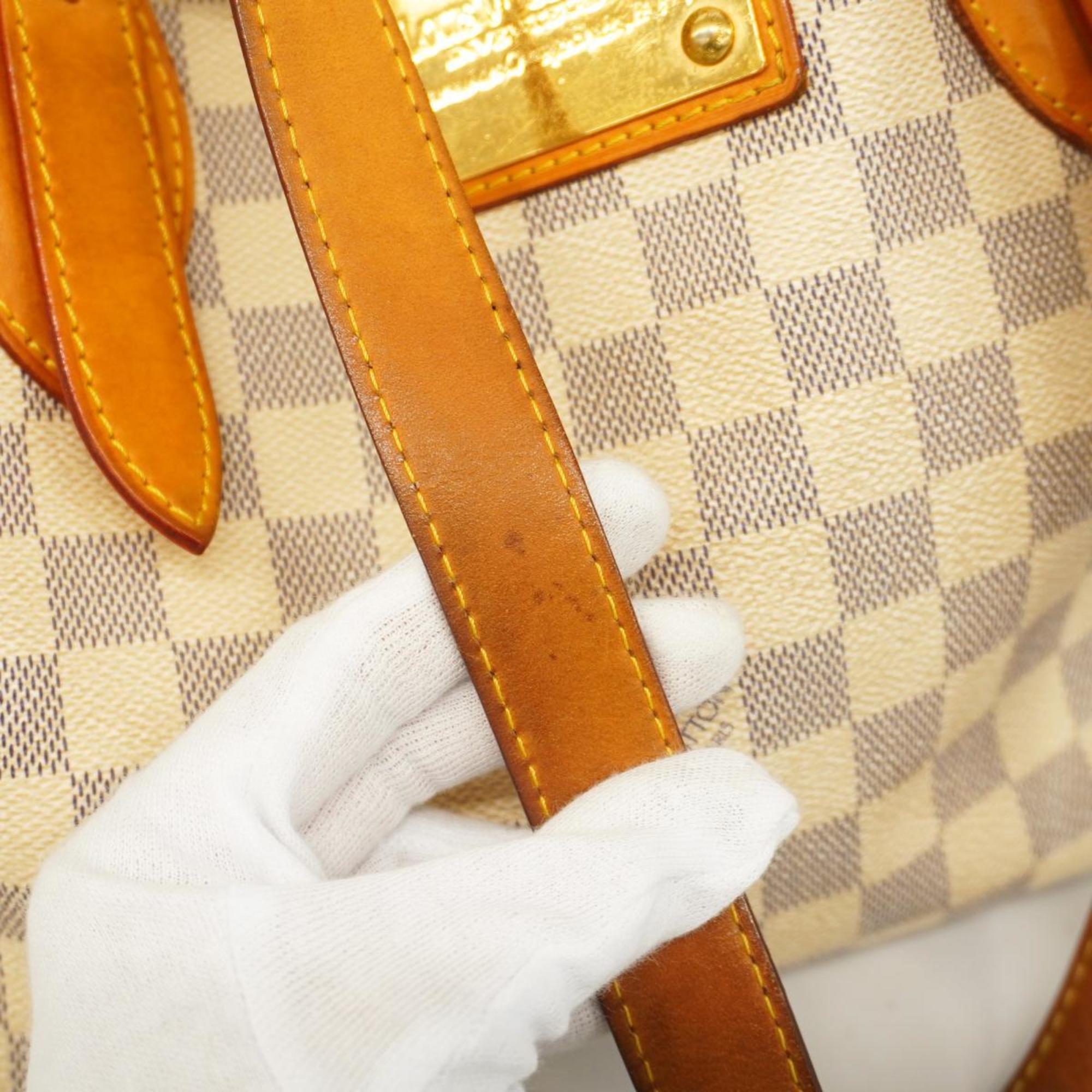 Louis Vuitton Tote Bag Damier Azur Hampstead MM N51206 White Women's