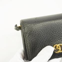 Gucci Wallet GG Marmont 772738 Leather Black Women's