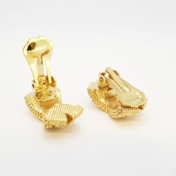 Christian Dior Earrings Cross GP Plated Gold Ladies