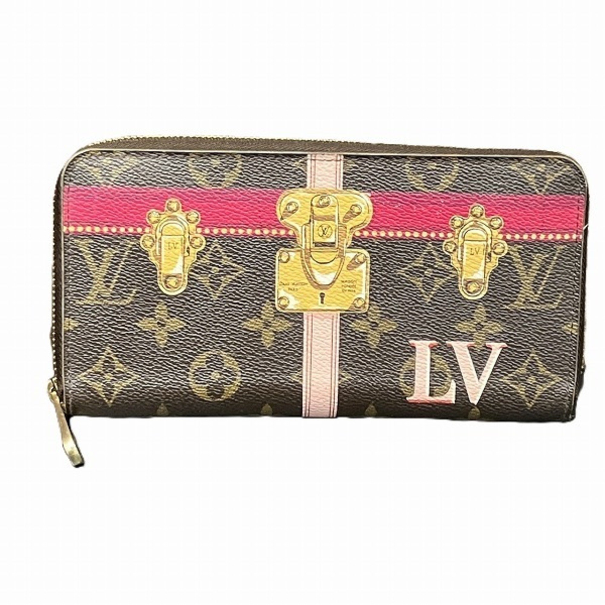 Louis Vuitton Monogram Summer Trunk Zippy Wallet M62616 Long for Women