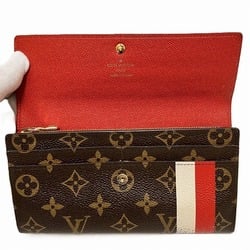 Louis Vuitton Monogram Portefeuille Sarah M60034 Bellboy Print Long Wallet Bi-fold Men's Women's