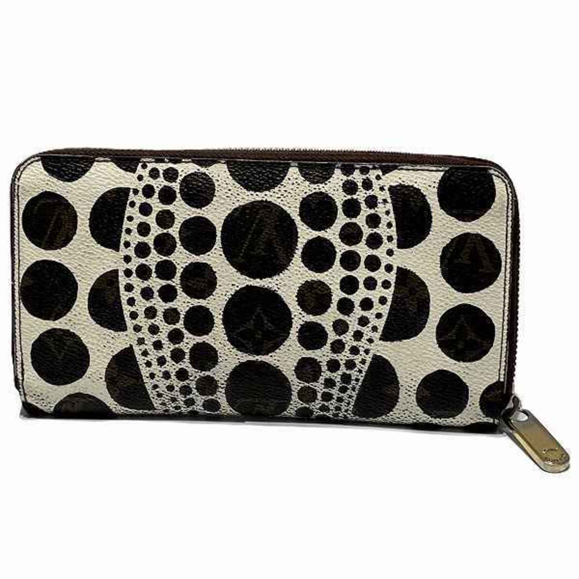 Louis Vuitton Monogram Pumpkin Dot Zippy Wallet M60447 Yayoi Kusama Long for Men and Women