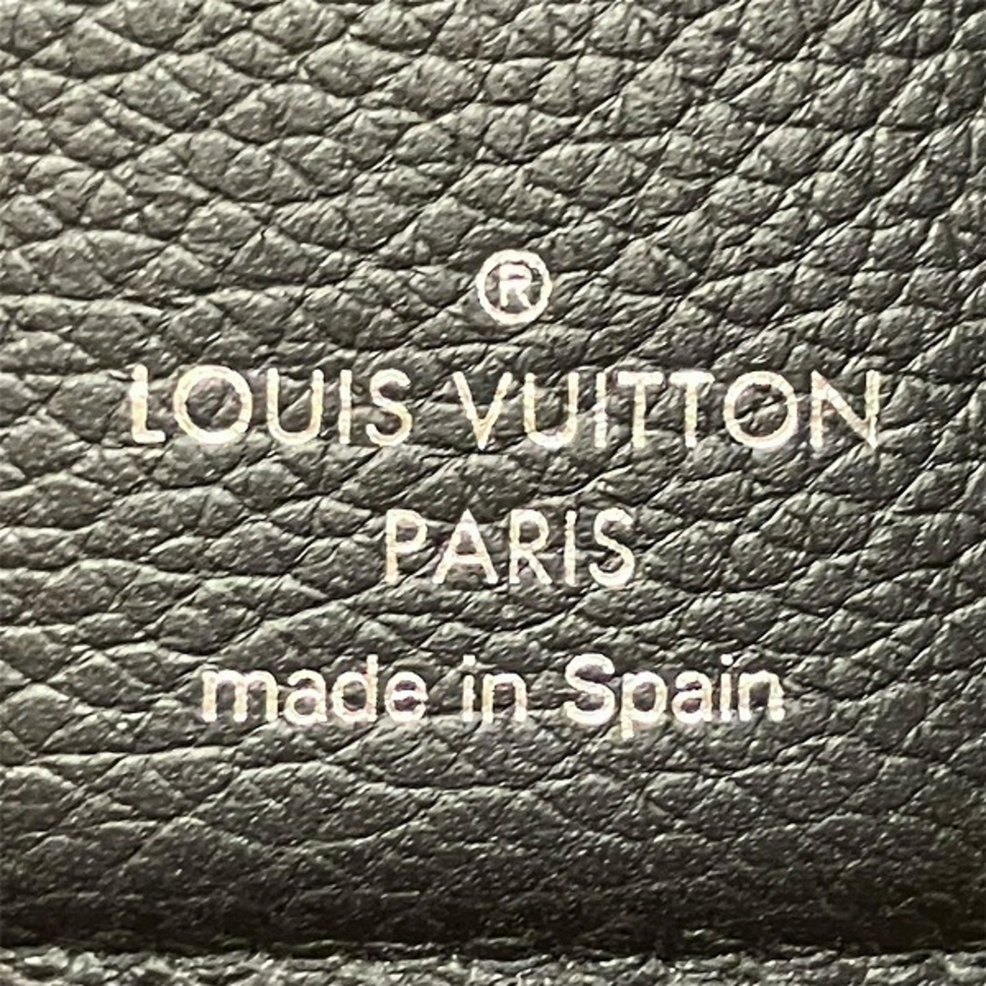 Louis Vuitton Taurillon Portefeuille Lock M63921 Noir 3-fold wallet for men and women