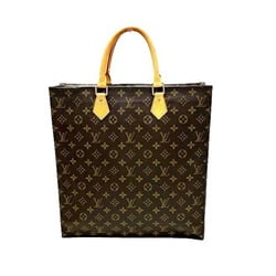 Louis Vuitton Monogram Sac Plat M51140 Bag Tote Men's Women's