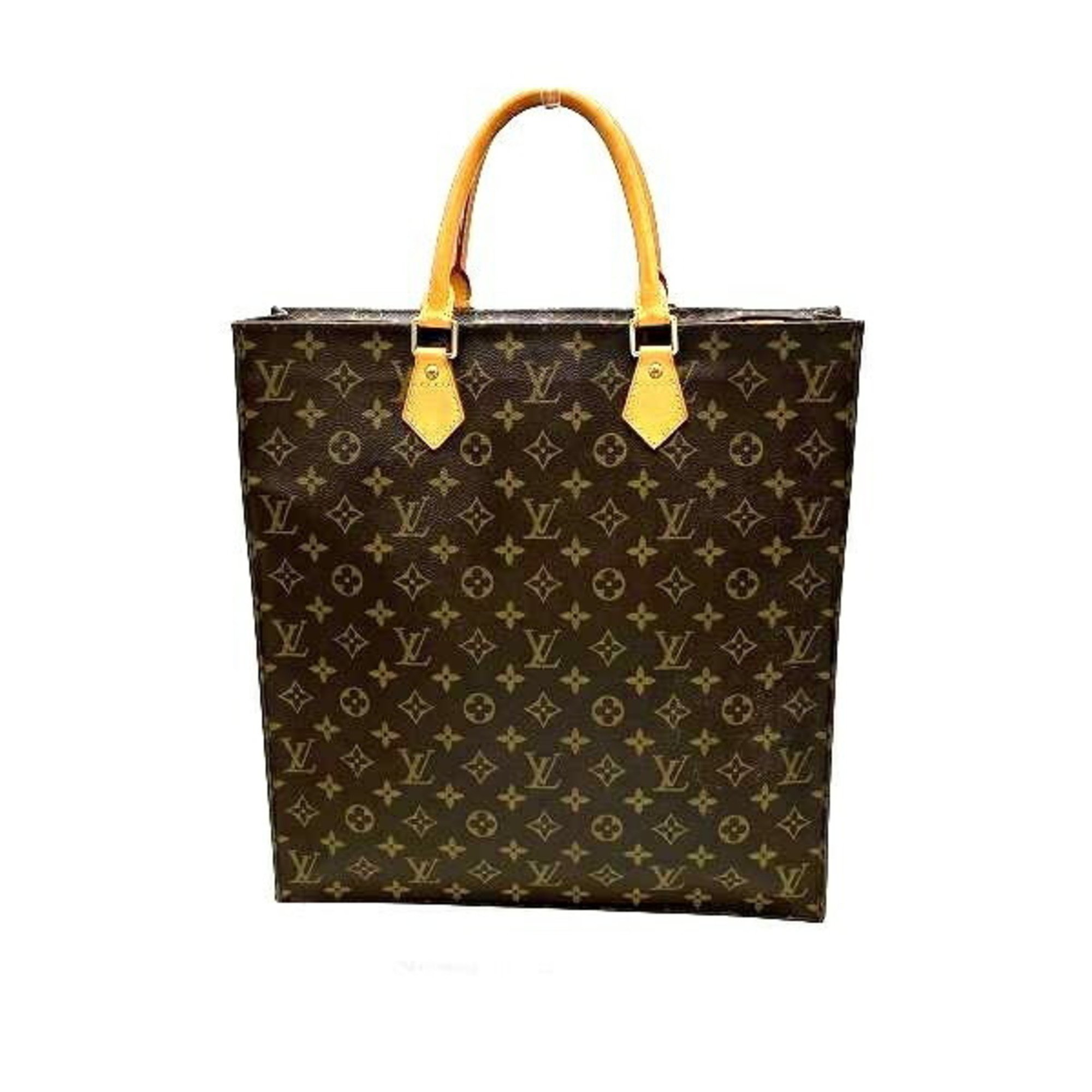 Louis Vuitton Monogram Sac Plat M51140 Bag Tote Men's Women's