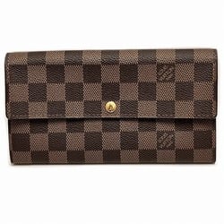 Louis Vuitton Damier Portefeuille Sarah N61734 Long Wallet Bi-fold Men's Women's