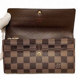 Louis Vuitton Damier Portefeuille Sarah N61734 Long Wallet Bi-fold Men's Women's