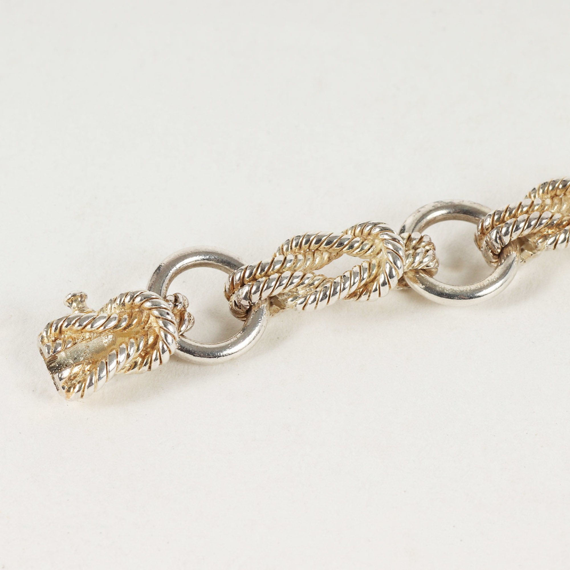 HERMES Audierne Bracelet / Link Rope Silver Ag925