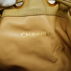 Chanel shoulder bag, lambskin, beige, women's