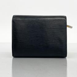 Louis Vuitton Tri-fold Wallet Epi Portefeuille Joy M66582 Noir Ladies