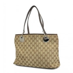 Gucci Tote Bag GG Canvas 120837 Brown Women's