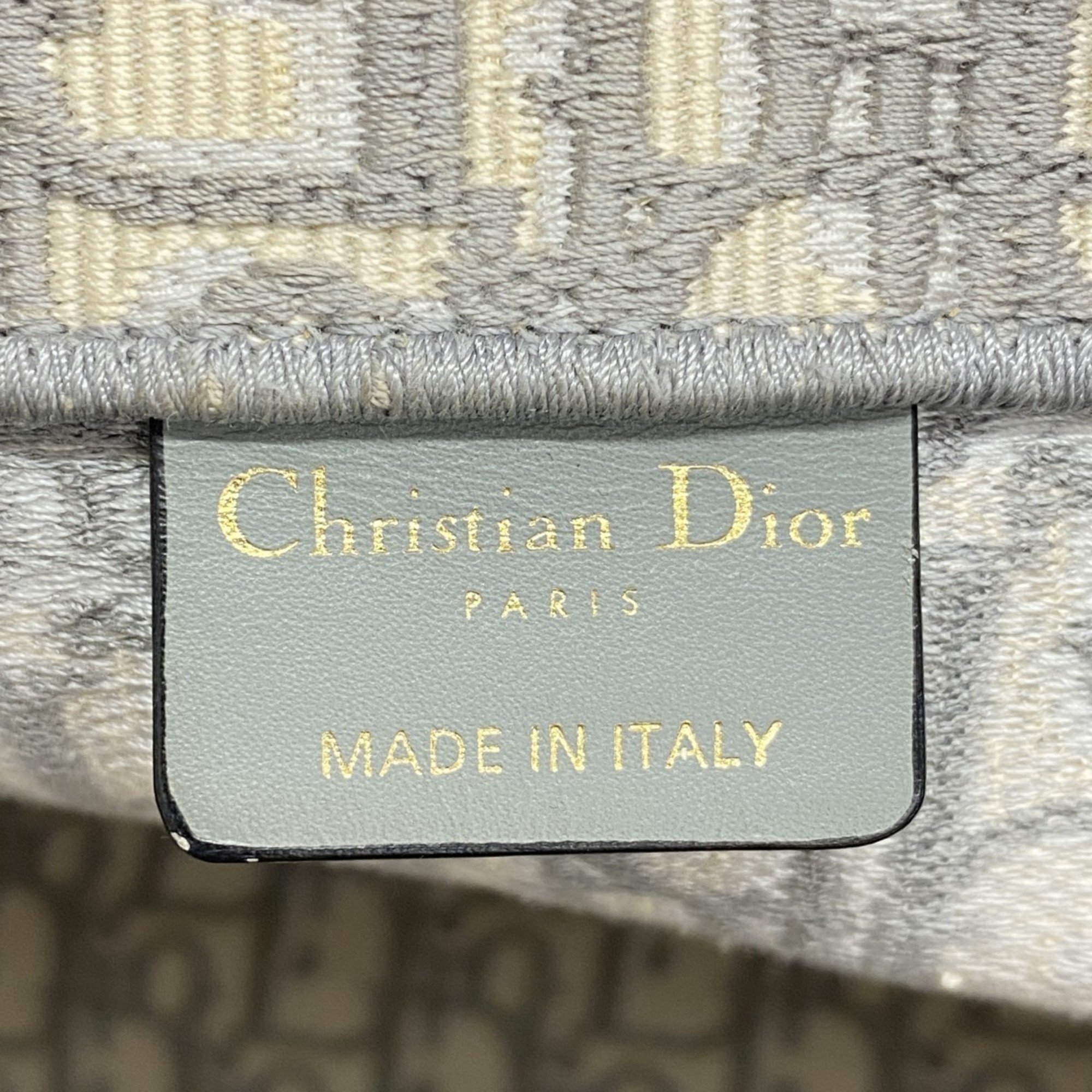 Christian Dior Dior Tote Bag Trotter Book Grey Ladies