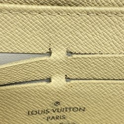 Louis Vuitton Long Wallet Damier Azur Zippy N60019 White Men's Women's