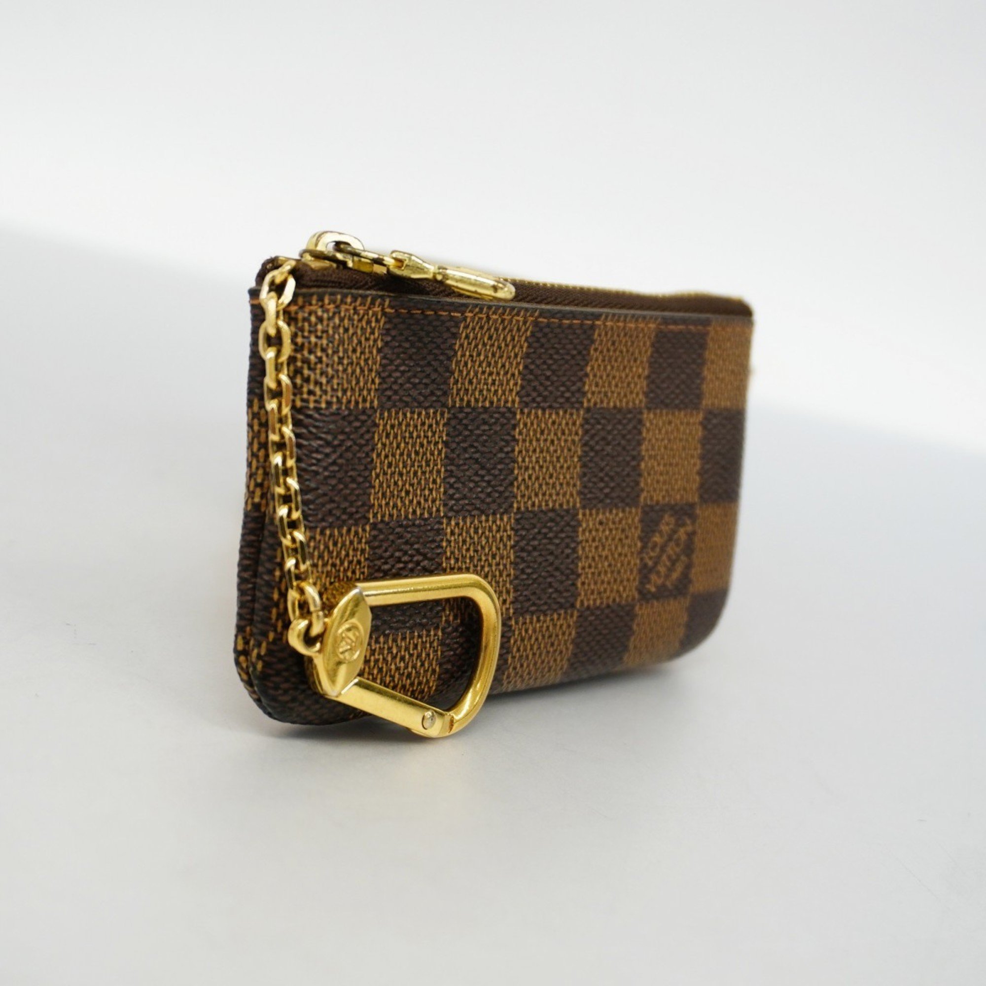 Louis Vuitton Wallet/Coin Case Damier Pochette Cle N62658 Ebene Men's/Women's