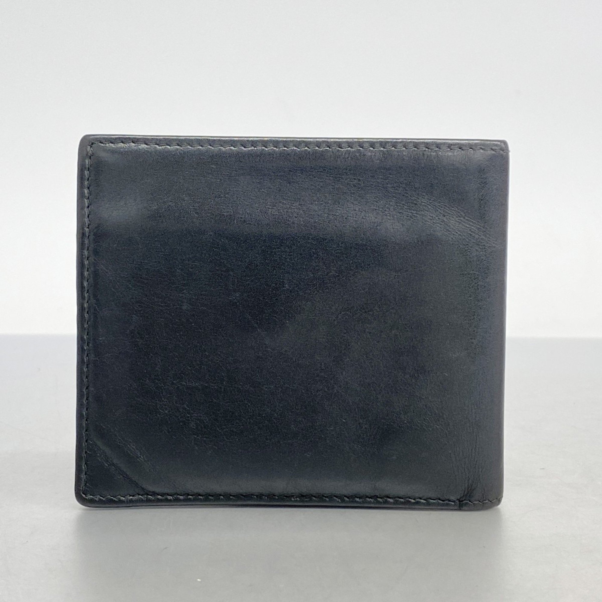 Gucci Wallet Interlocking G 115217 Leather Black Men's