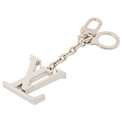 Louis Vuitton LOUIS VUITTON Key Ring Holder LV Initial M65071 Metal Silver S-156457