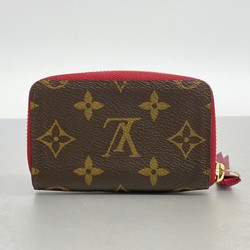 Louis Vuitton Business Card Holder/Card Case Monogram Multicart M61299 Brown Fuchsia Women's