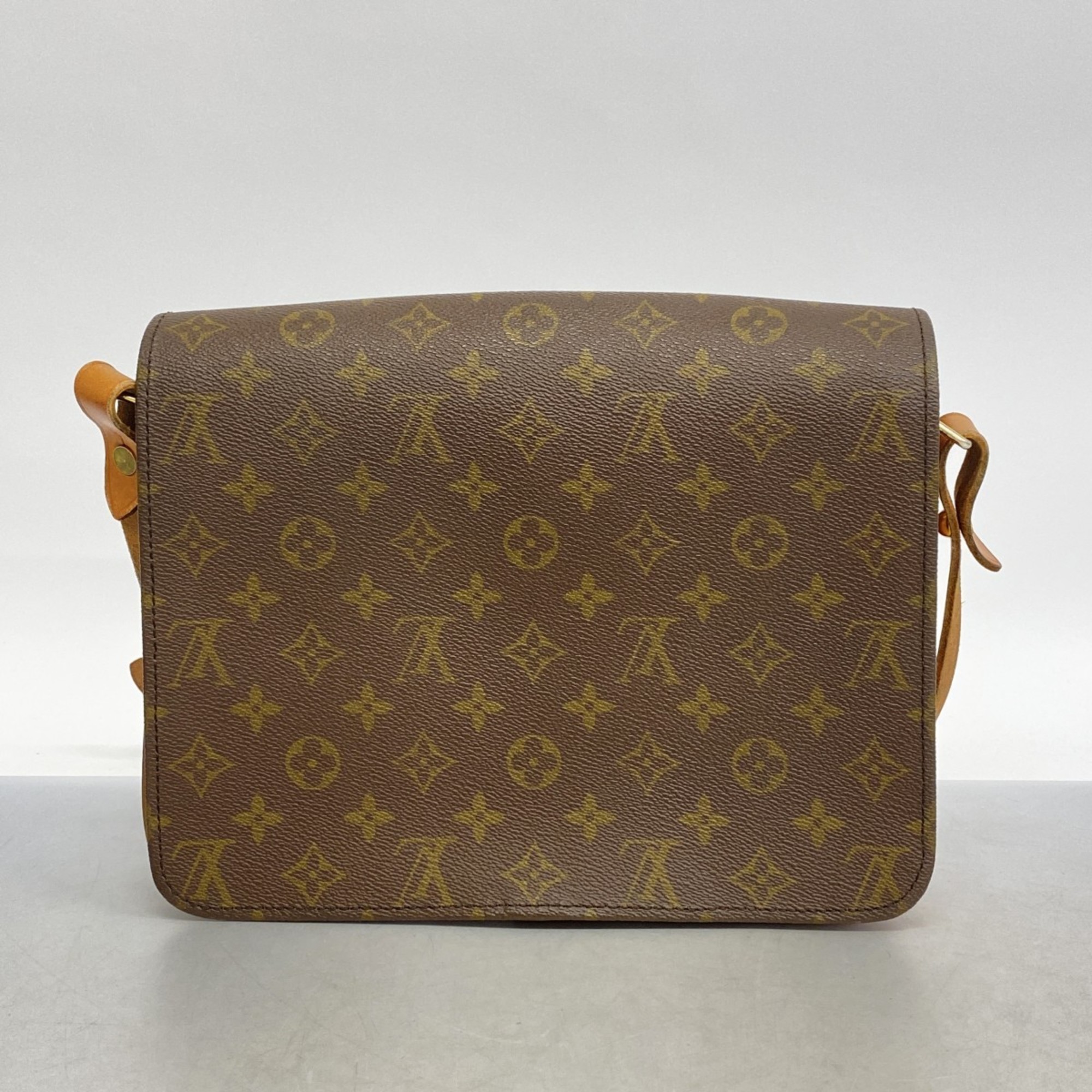 Louis Vuitton Shoulder Bag Monogram Cartesier GM M51252 Brown Ladies