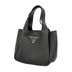 Prada handbag leather black ladies