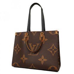 Louis Vuitton Tote Bag Monogram Reverse On the Go MM M45321 Brown Women's