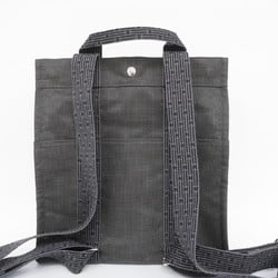 Hermes Backpack/Daypack Airline Ad MM Canvas Grey Women's