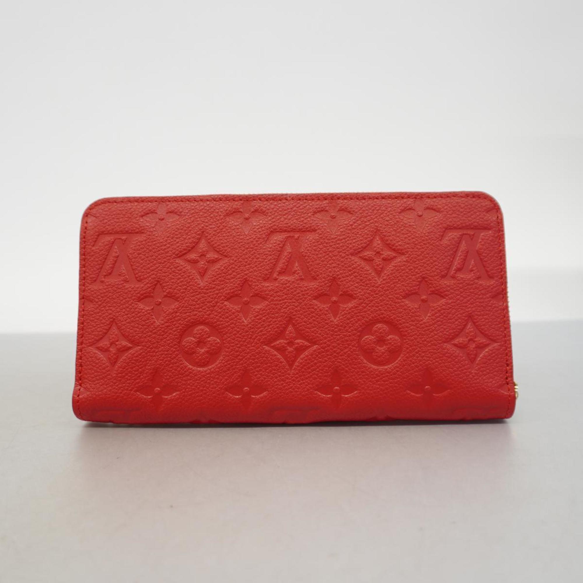 Louis Vuitton Long Wallet Monogram Empreinte Zippy M61865 Cerise Ladies