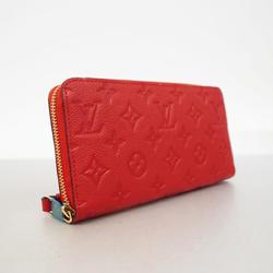 Louis Vuitton Long Wallet Monogram Empreinte Zippy M61865 Cerise Ladies