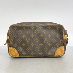 Louis Vuitton Clutch Bag Monogram Marly Dragonne GM M51825 Brown Men's