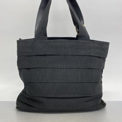 Salvatore Ferragamo Vara Canvas Tote Bag Black Women's