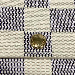 Louis Vuitton Long Wallet Damier Azur Portefeuille Sarah N61735 White Ladies